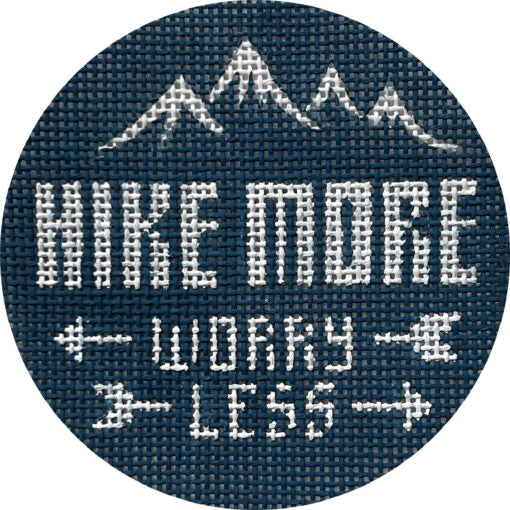 Alice Peterson Co. Hike More Worry Less Needlepoint Canvas