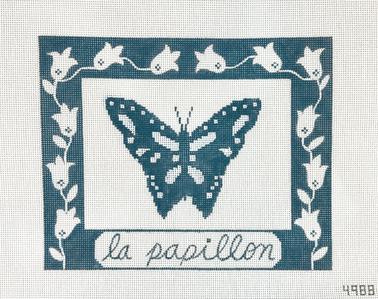 Alice Peterson Co. La Papillon (Butterfly) Needlepoint Canvas