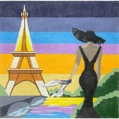 Alice Peterson Co. Lady In Paris Needlepoint Canvas