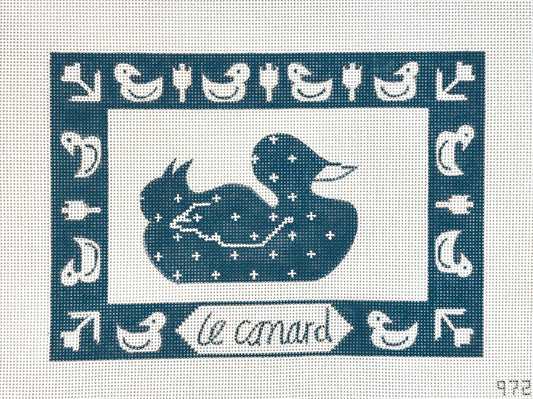 Alice Peterson Co. Le Canard (The Duck) Needlepoint Canvas
