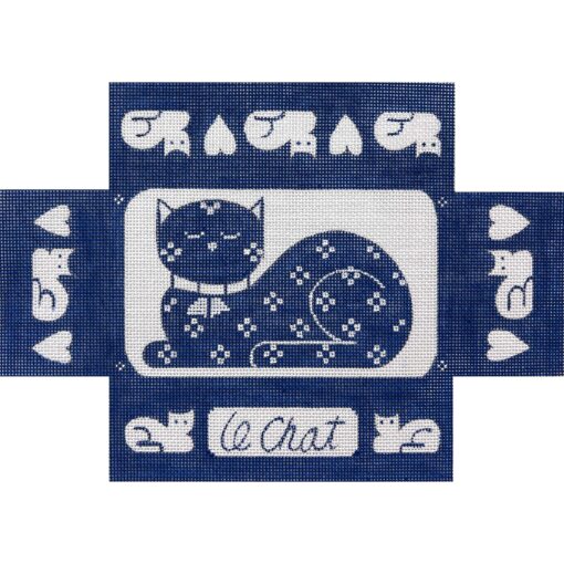 Alice Peterson Co. Le Chat Brick Cover Needlepoint Canvas