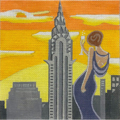 Alice Peterson Co. Lady In New York Needlepoint Canvas