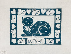 Alice Peterson Co. Le Chat (The Cat) Needlepoint Canvas