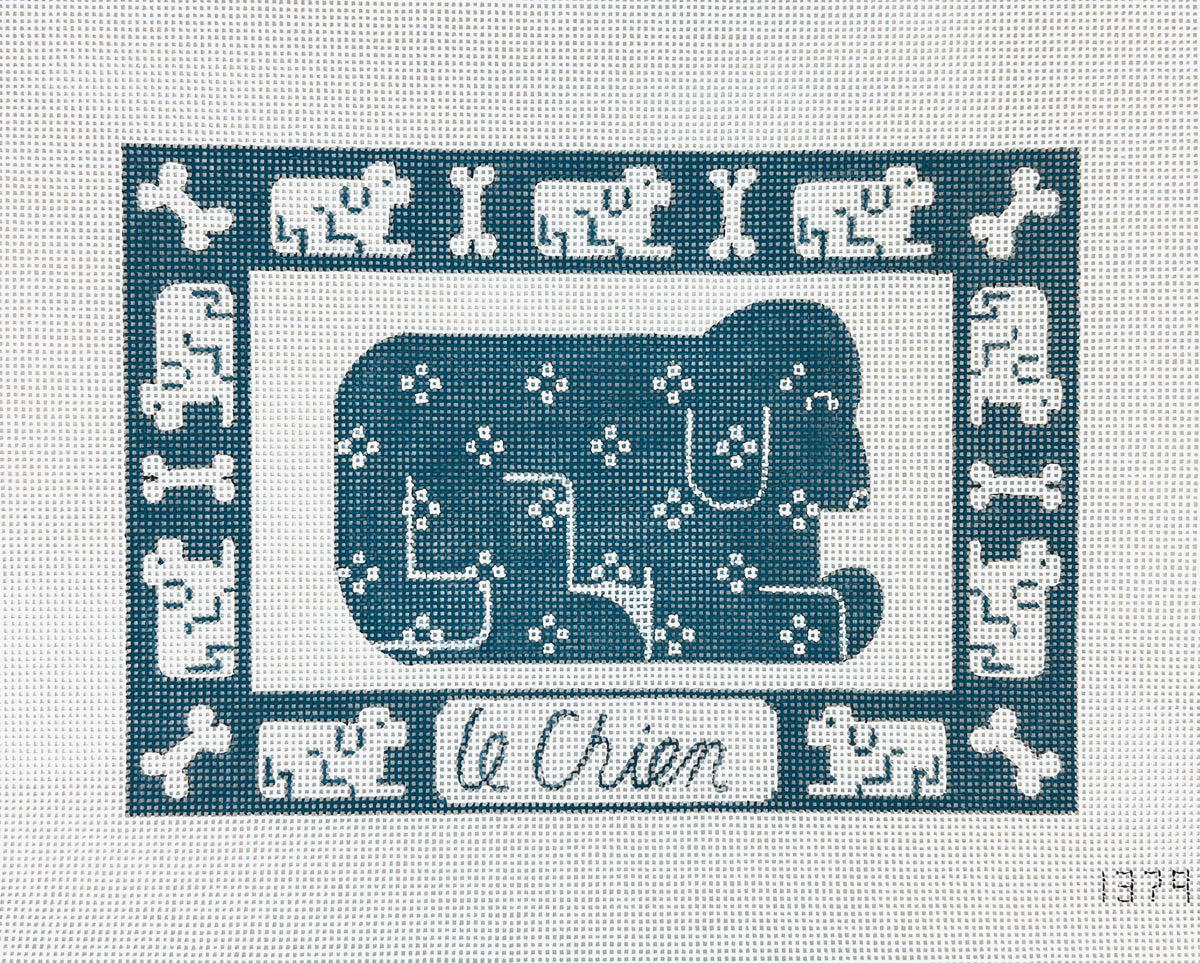 Alice Peterson Co. Le Chien (The Dog) Needlepoint Canvas