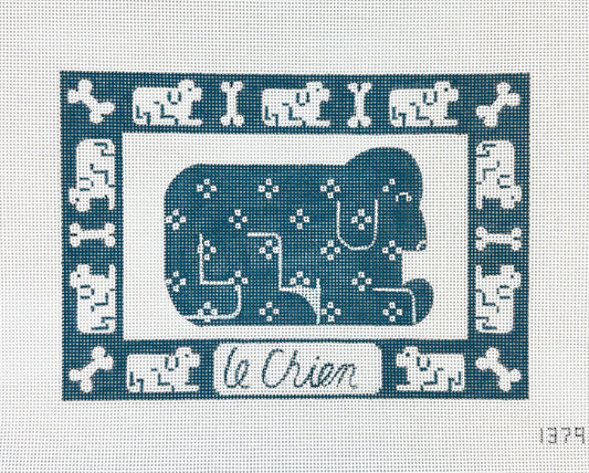 Alice Peterson Co. Le Chien (The Dog) Needlepoint Canvas