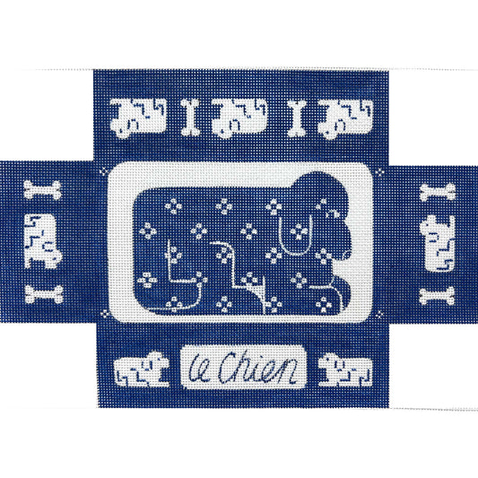 Alice Peterson Co. Le Chien (The Dog) Brick Needlepoint Canvas