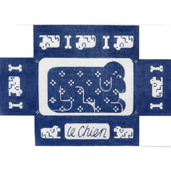 Alice Peterson Co. Le Chien (The Dog) Brick Needlepoint Canvas