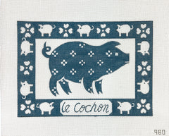 Alice Peterson Co. Le Cochon (The Pig) Needlepoint Canvas