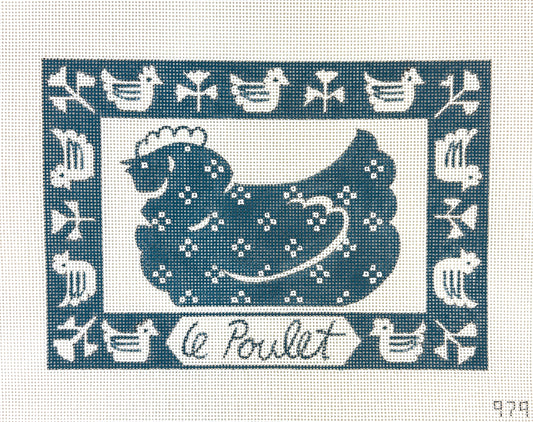 Alice Peterson Co. Le Poulet Needlepoint Canvas