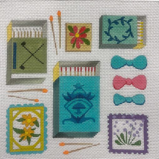 Alice Peterson Co. Matchbook Collage Needlepoint Canvas