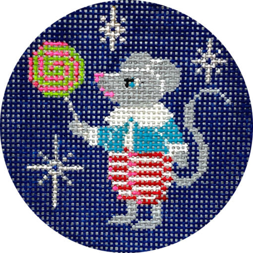 Alice Peterson Co. Mouse With Lollipop Needlepoint Canvas