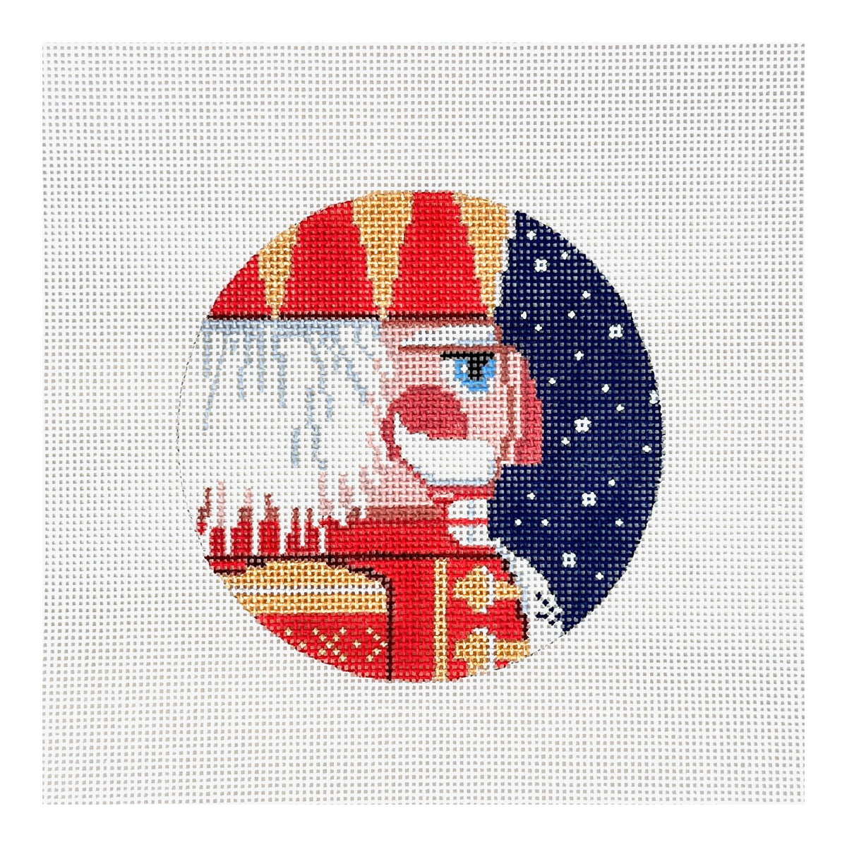 Alice Peterson Co. Nutcracker Profile Ornament Needlepoint Canvas