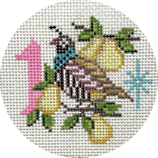 Alice Peterson Co. Partridge In A Pear Tree Needlepoint Canvas