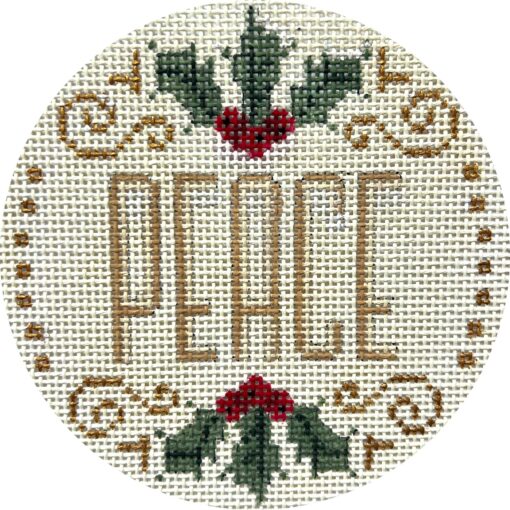 Alice Peterson Co. Peace With Holly Needlepoint Canvas