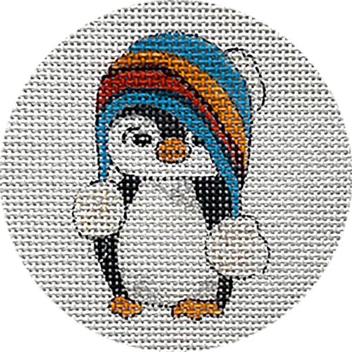 Alice Peterson Co. Penguin In Hat Needlepoint Canvas