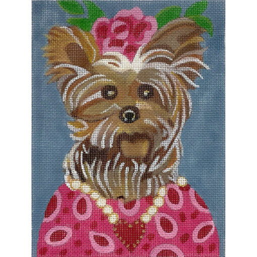 Alice Peterson Co. Puppy Portrait I Needlepoint Canvas
