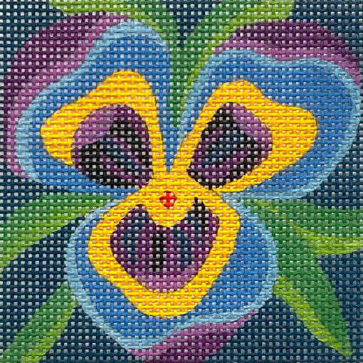 Alice Peterson Co. Purple Pansy Needlepoint Canvas