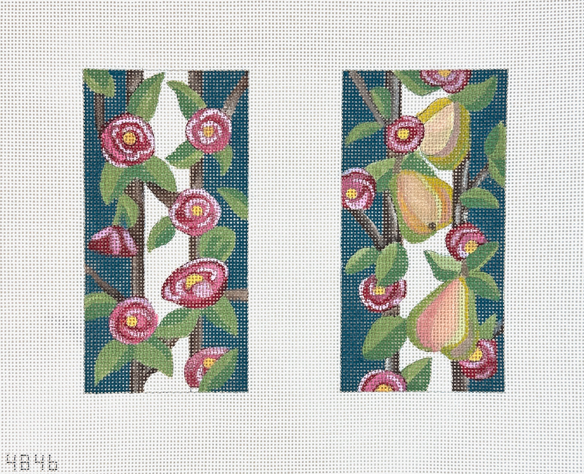 Alice Peterson Co. Quince Trellis Eyeglass Case Needlepoint Canvas