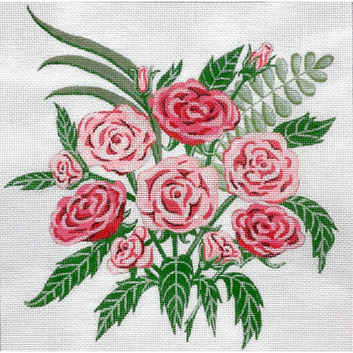 Alice Peterson Co. Rose Bouquet Needlepoint Canvas