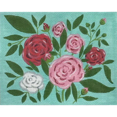 Alice Peterson Co. Roses In The Garden Needlepoint Canvas