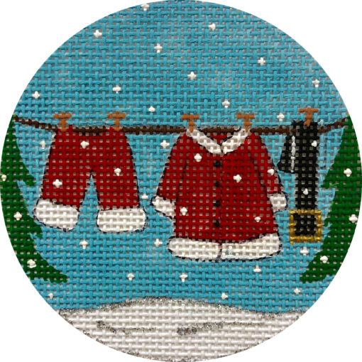 Alice Peterson Co. Santa Claus Clothesline Needlepoint Canvas
