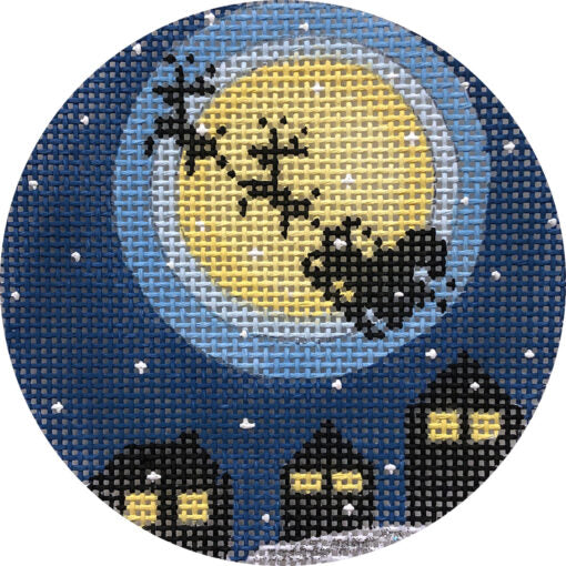 Alice Peterson Co. Santa's Flight Needlepoint Canvas