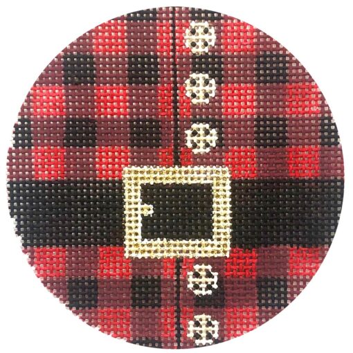 Alice Peterson Co. Santa's Plaid Shirt Needlepoint Canvas