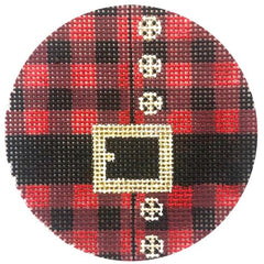 Alice Peterson Co. Santa's Plaid Shirt Needlepoint Canvas