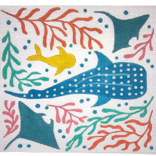 Alice Peterson Co. Sea Life & Seaweed Needlepoint Canvas