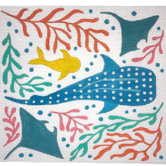 Alice Peterson Co. Sea Life & Seaweed Needlepoint Canvas