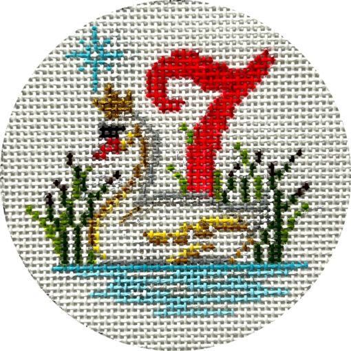 Alice Peterson Co. Seven Swans Swimming Needlepoint Canvas