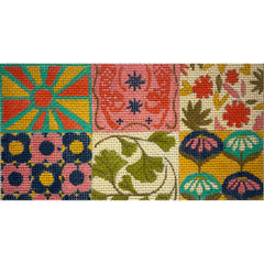 Alice Peterson Co. Six Square Collage Clutch Needlepoint Canvas