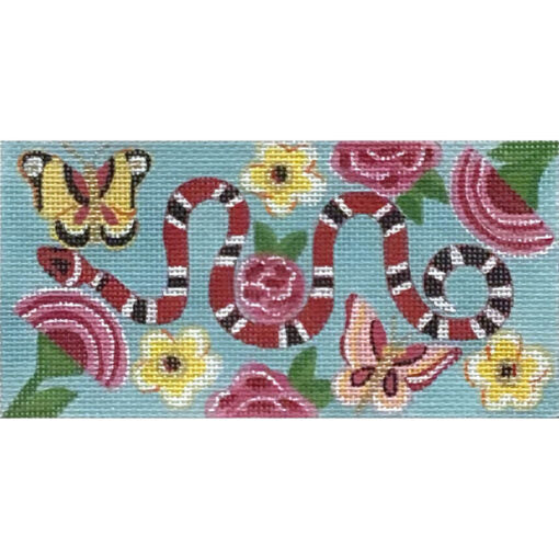 Alice Peterson Co. Snake In The Garden Needlepoint Canvas