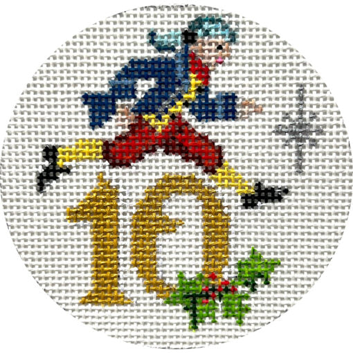 Alice Peterson Co. Ten Lords Leaping Needlepoint Canvas