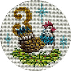 Alice Peterson Co. Three French Hens Needlepoint Canvas