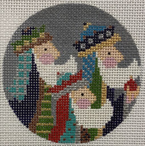 Alice Peterson Co. Three Wiseman Ornament Needlepoint Canvas