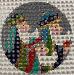 Alice Peterson Co. Three Wiseman Ornament Needlepoint Canvas