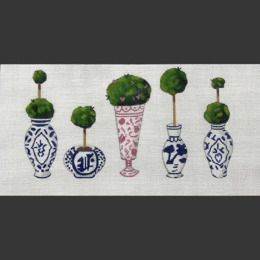 Alice Peterson Co. Topiary Line Up Needlepoint Canvas