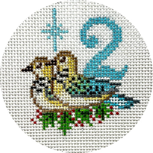 Alice Peterson Co. Two Turtle Doves Needlepoint Canvas