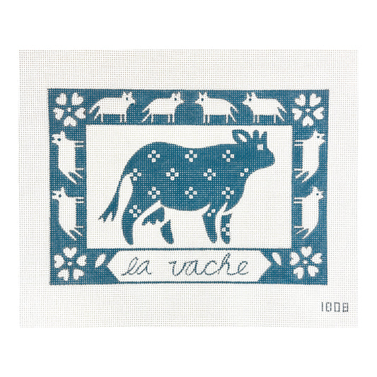 Alice Peterson Co. Le Vache (The Cow) Needlepoint Canvas