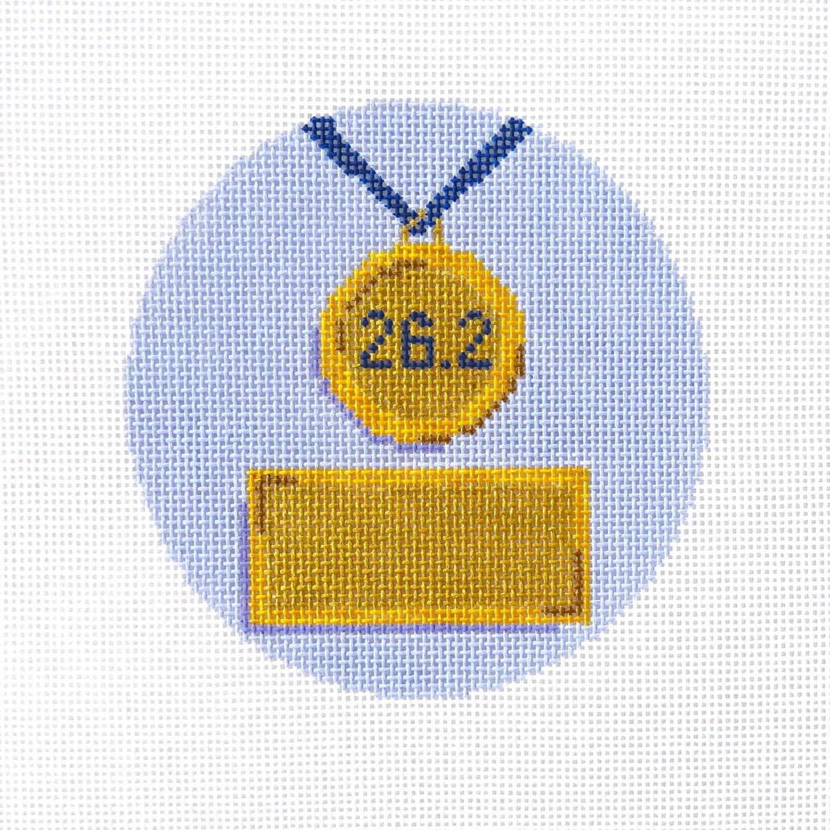 Alice & Blue Marathon Medal Needlepoint Canvas