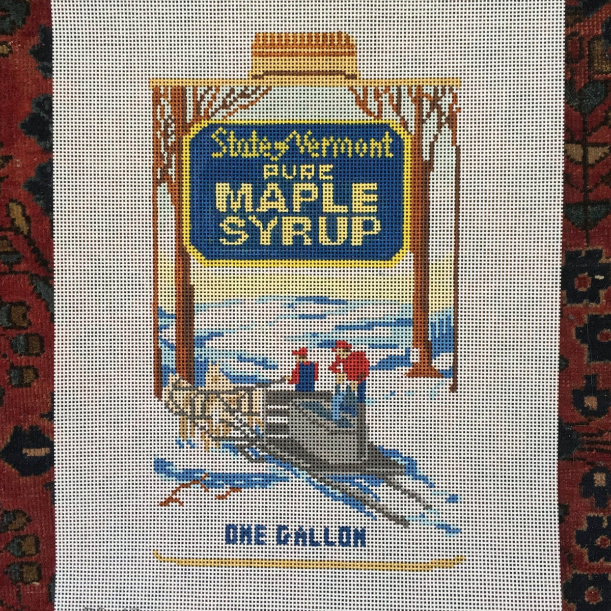 Alice & Blue Sugaring Season Needlepoint Canvas