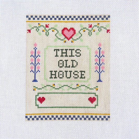 Alice & Blue This Old House Needlepoint Canvas
