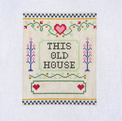 Alice & Blue This Old House Needlepoint Canvas - 13M