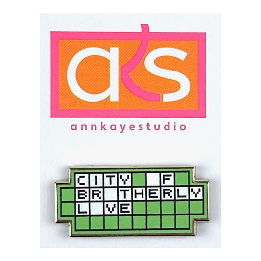 Ann Kaye Studio City of Brotherly Love Wheel of Fortune Needle Minder