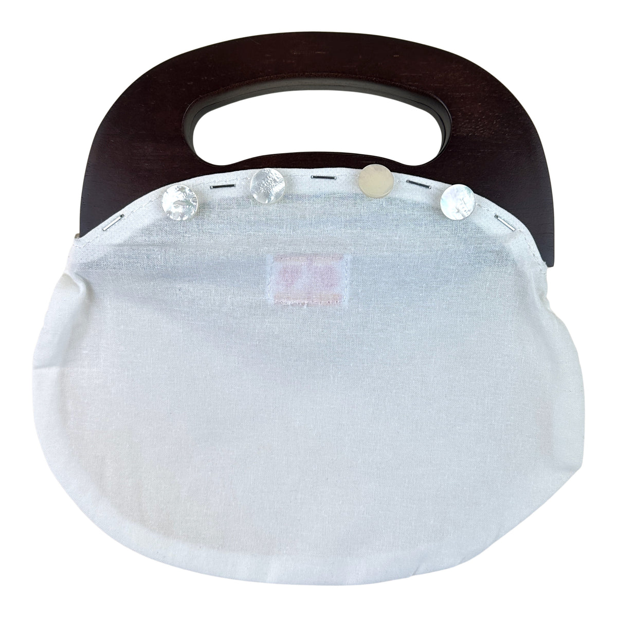 Ann Kaye Studio Classic Wooden Bermuda Bag Handles Base