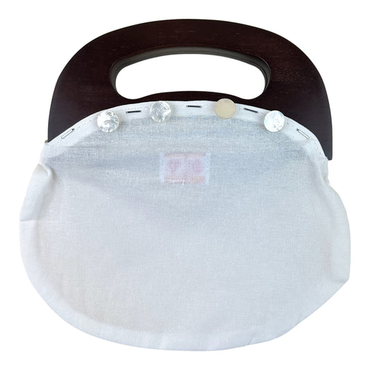 Ann Kaye Studio Classic Wooden Bermuda Bag Handles Base