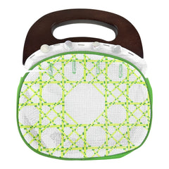 Ann Kaye Studio Needlepoint Bermuda Bag Cover - Caning