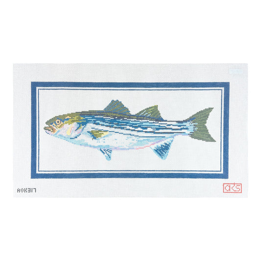 Ann Kaye Studio Striped Bass Needlepoint Canvas