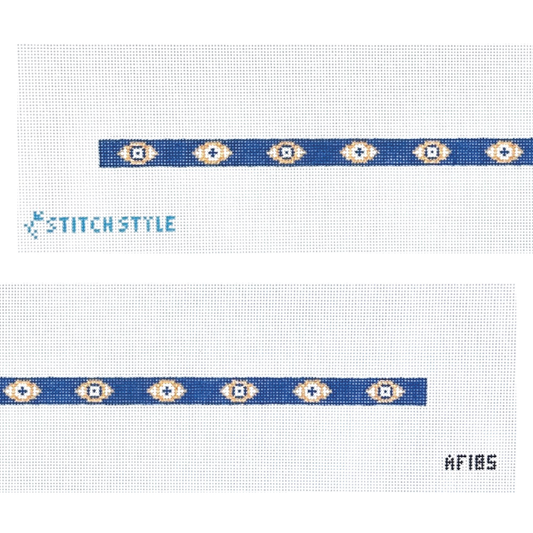 Stitch Style Anne Fisher Designs Evil Eye Double Wrap Bracelet Needlepoint Canvas
